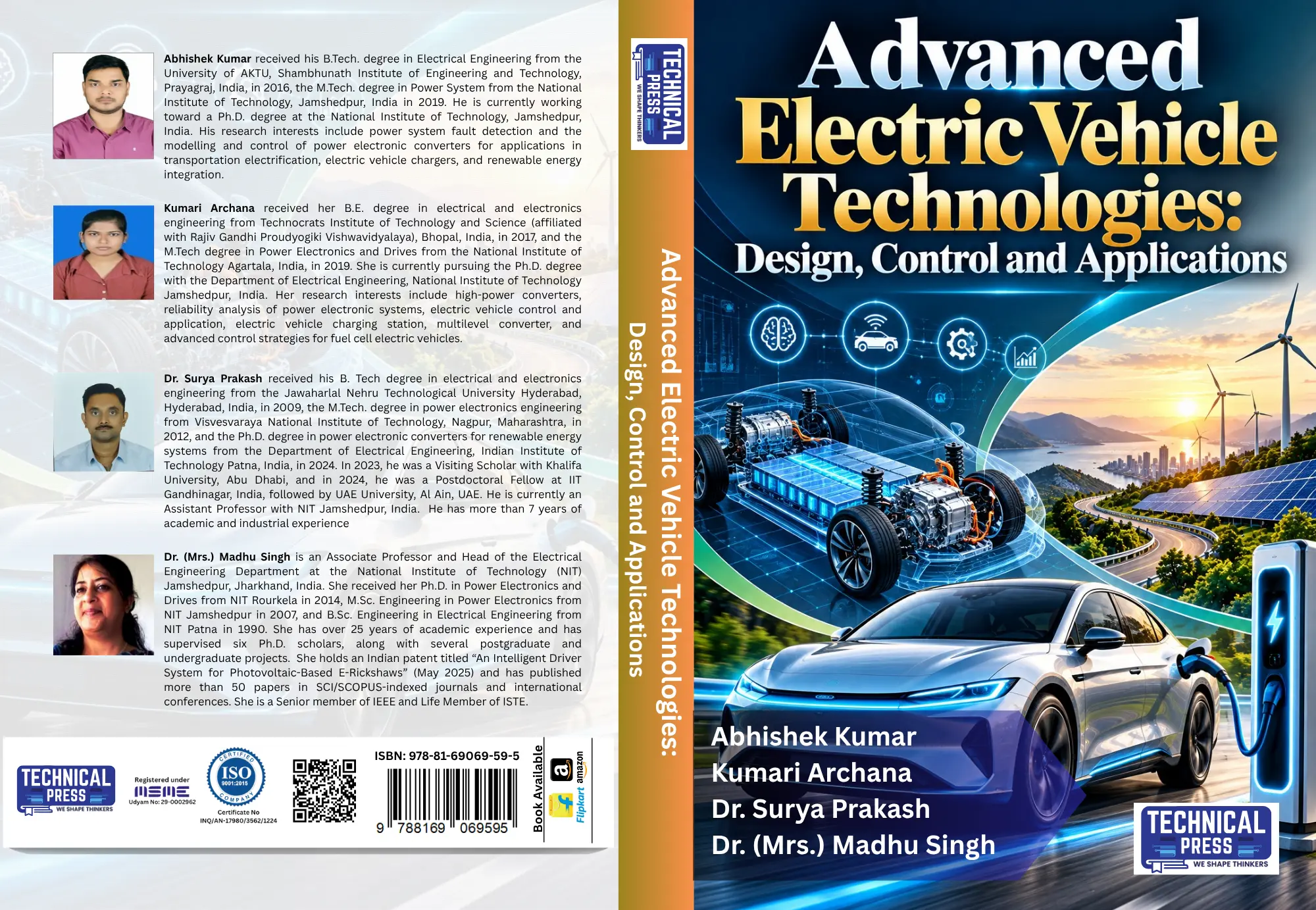 Advanced Electric Vehicle Technologies: Design, Control and Applications 