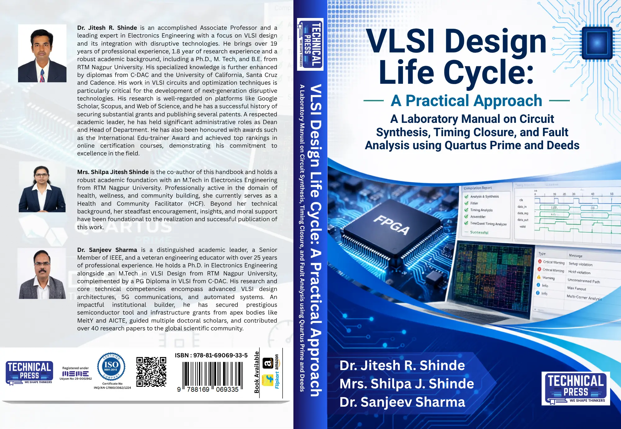 VLSI Design Life Cycle: A Practical Approach - A Laboratory Manual on Circuit Synthesis, Timing Closure, and Fault Analysis using Quartus Prime and Deeds